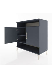 Hyperion Şifonyer 3 Raflı 2 Kapaklı 88x44x96 Antrasit-Antrasit