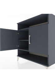 Hyperion Şifonyer 3 Raflı 2 Kapaklı 88x44x96 Antrasit-Antrasit