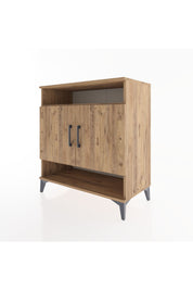 Hyperion Şifonyer 3 Raflı 2 Kapaklı 88x44x96 Çam-Çam