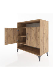 Hyperion Şifonyer 3 Raflı 2 Kapaklı 88x44x96 Çam-Çam