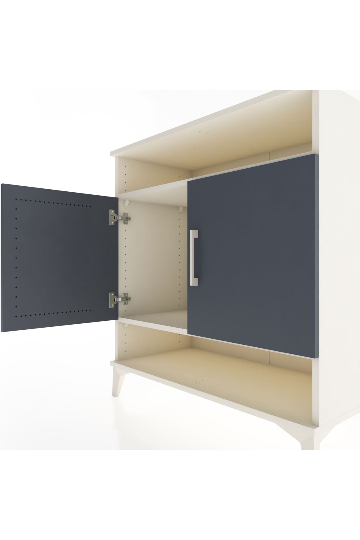 Hyperion Şifonyer 2 Raflı 2 Kapaklı 88x44x96 Aytaşı-Antrasit