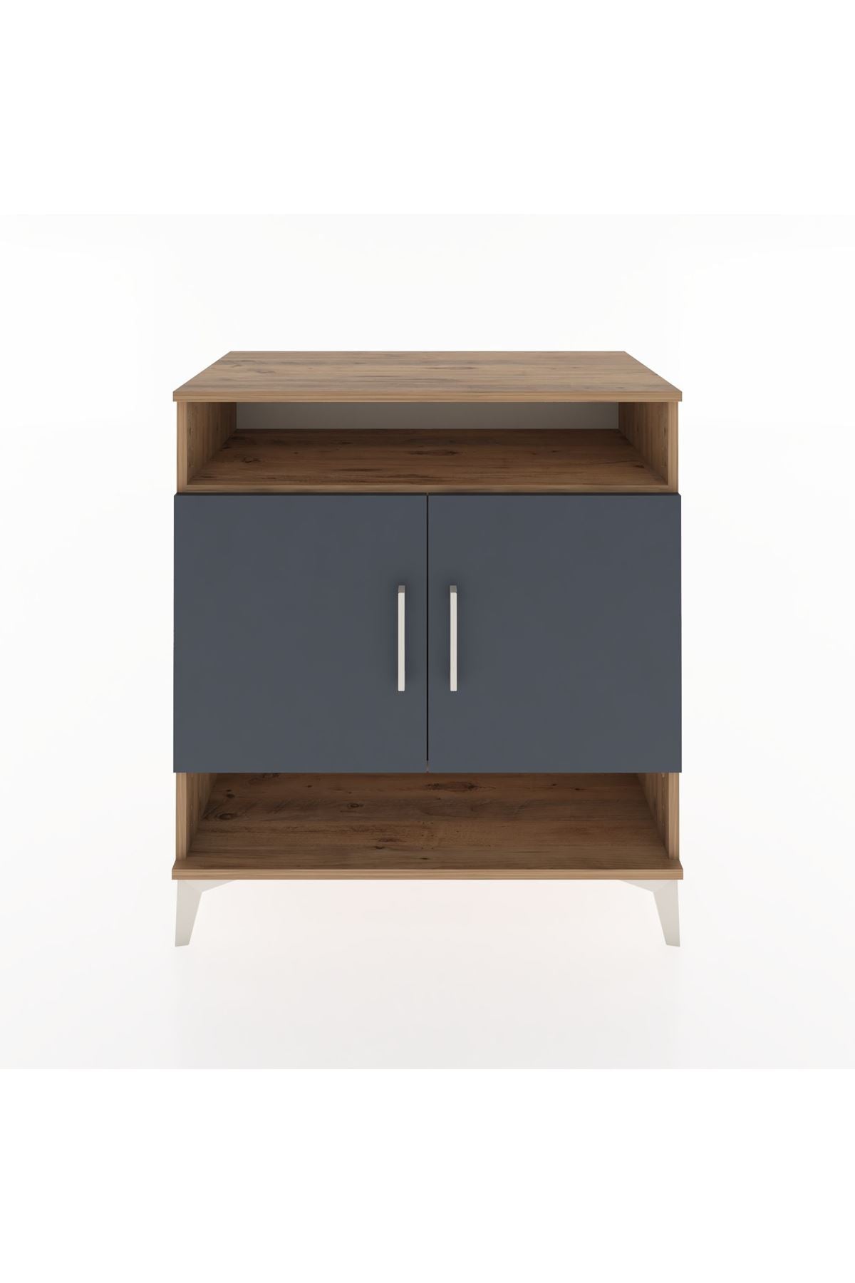 Hyperion Şifonyer 2 Raflı 2 Kapaklı 88x44x96 Çam-Antrasit