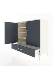 Hyperion Şifonyer 4 Raflı Tek Çekmeceli 2 Kapaklı 88x44x96 Aytaşı-Antrasit