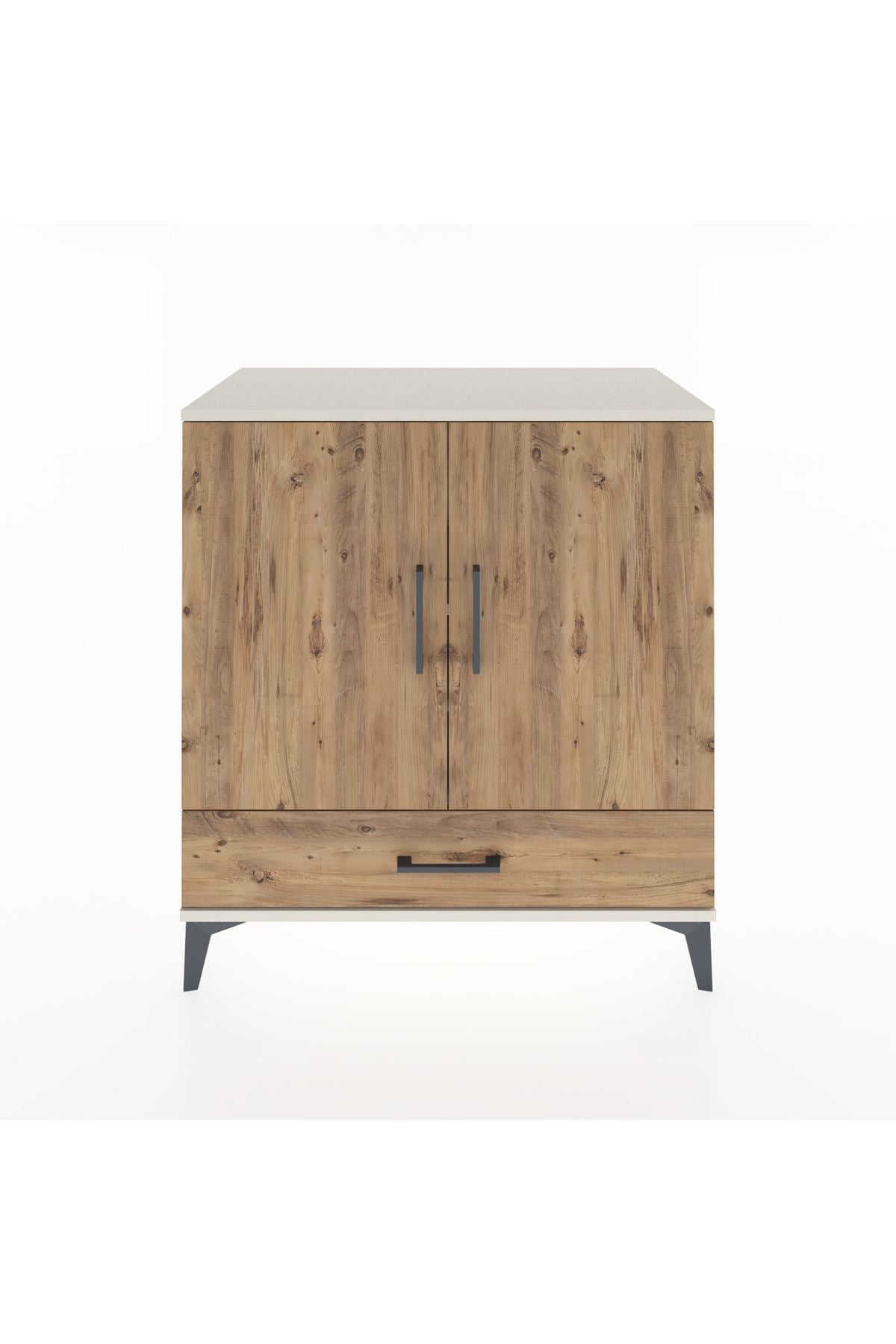 Hyperion Şifonyer 4 Raflı Tek Çekmeceli 2 Kapaklı 88x44x96 Aytaşı-Çam