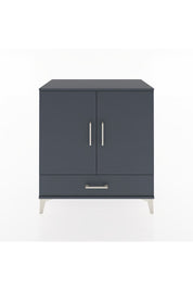 Hyperion Şifonyer 4 Raflı Tek Çekmeceli 2 Kapaklı 88x44x96 Antrasit-Antrasit