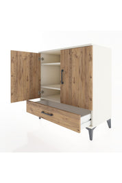 Hyperion Şifonyer 3 Raflı Tek Çekmeceli 2 Kapaklı 88x44x96 Aytaşı-Çam