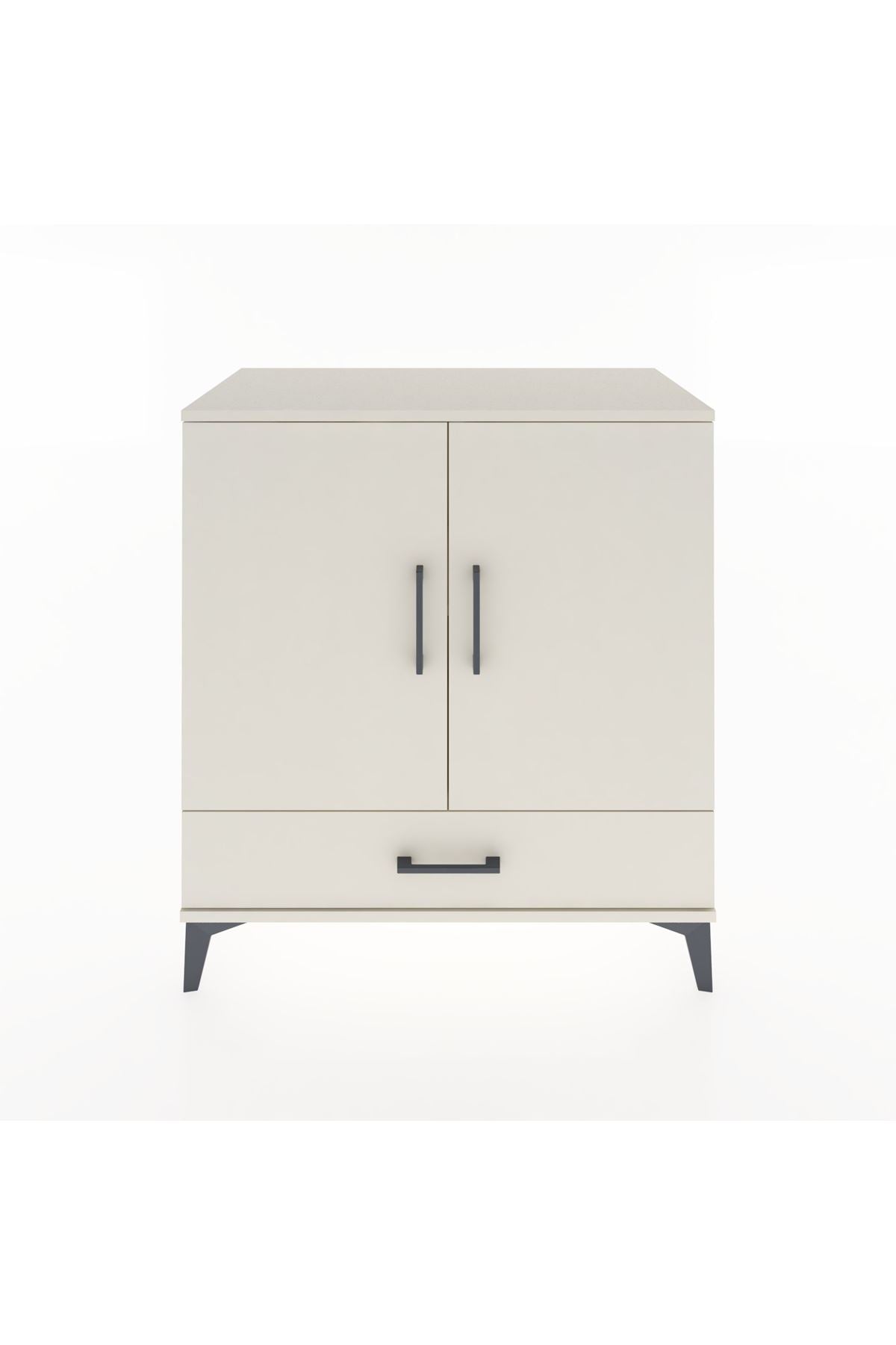 Hyperion Şifonyer 2 Raflı Tek Çekmeceli 2 Kapaklı 88x44x96 Aytaşı-Aytaşı