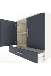 Hyperion Şifonyer 2 Raflı Tek Çekmeceli 2 Kapaklı 88x44x96 Aytaşı-Antrasit
