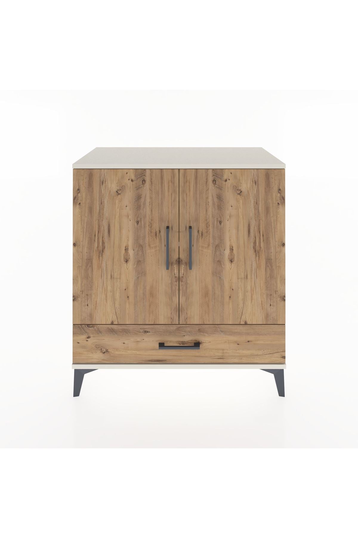 Hyperion Şifonyer 2 Raflı Tek Çekmeceli 2 Kapaklı 88x44x96 Aytaşı-Çam