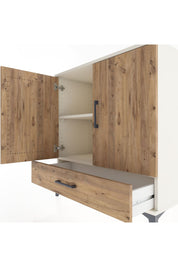 Hyperion Şifonyer 2 Raflı Tek Çekmeceli 2 Kapaklı 88x44x96 Aytaşı-Çam