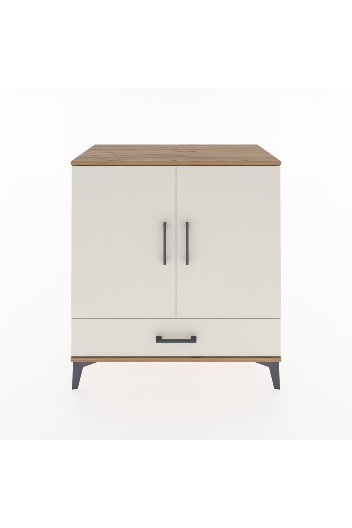 Hyperion Şifonyer 2 Raflı Tek Çekmeceli 2 Kapaklı 88x44x96 Çam-Aytaşı