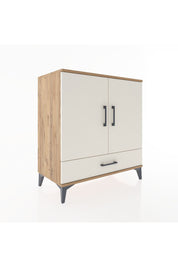 Hyperion Şifonyer 2 Raflı Tek Çekmeceli 2 Kapaklı 88x44x96 Çam-Aytaşı