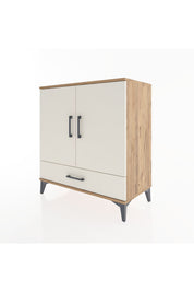 Hyperion Şifonyer 2 Raflı Tek Çekmeceli 2 Kapaklı 88x44x96 Çam-Aytaşı