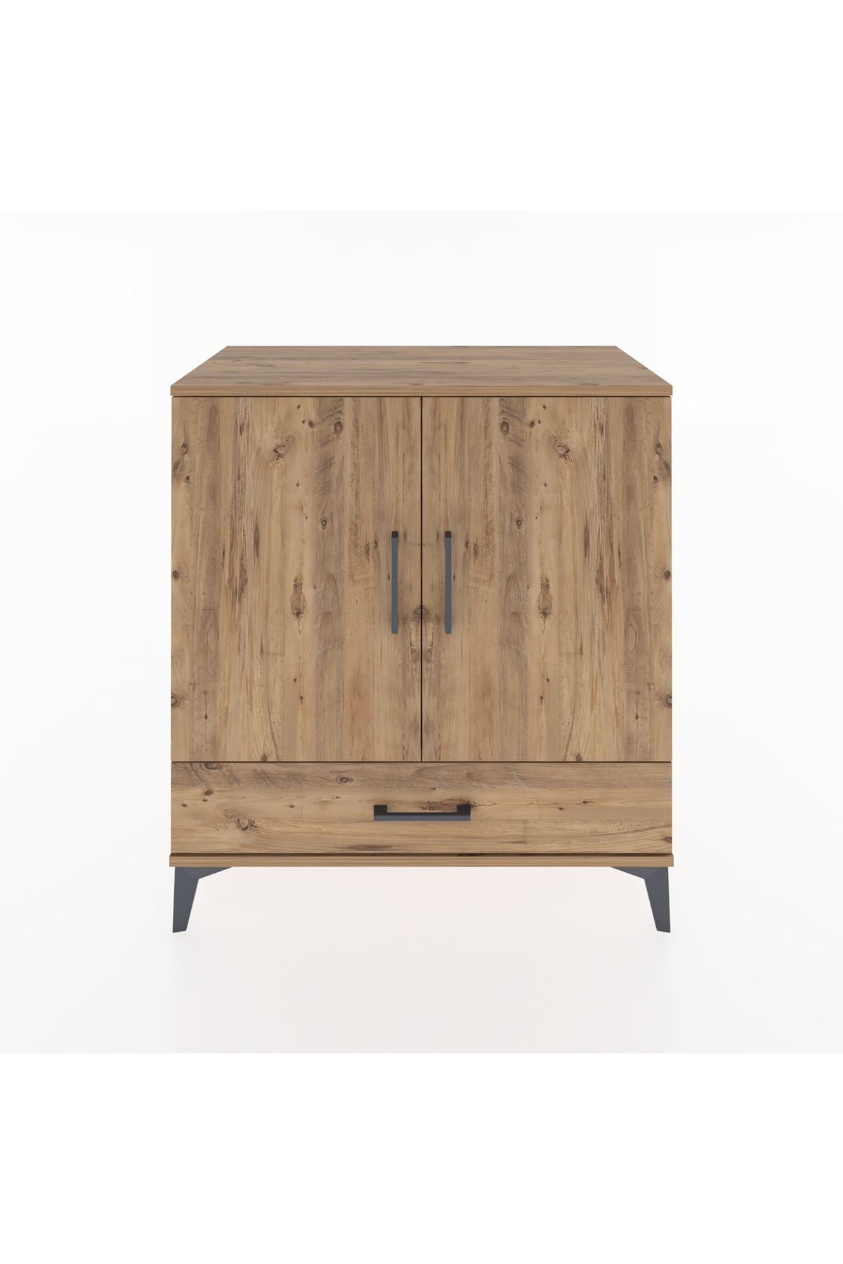 Hyperion Şifonyer 2 Raflı Tek Çekmeceli 2 Kapaklı 88x44x96 Çam-Çam