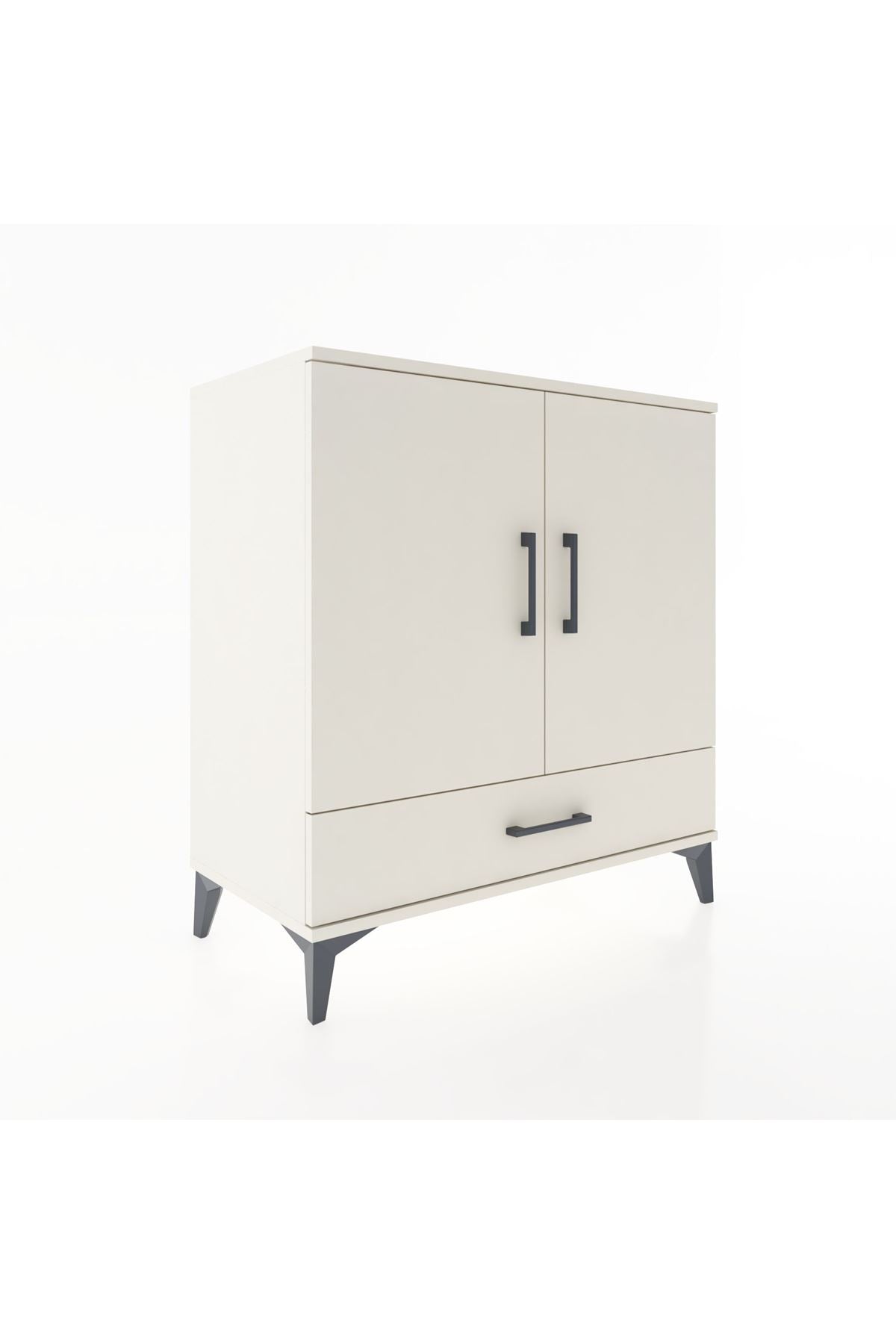 Hyperion Şifonyer Tek Raflı Tek Çekmeceli 2 Kapaklı 88x44x96 Aytaşı-Aytaşı