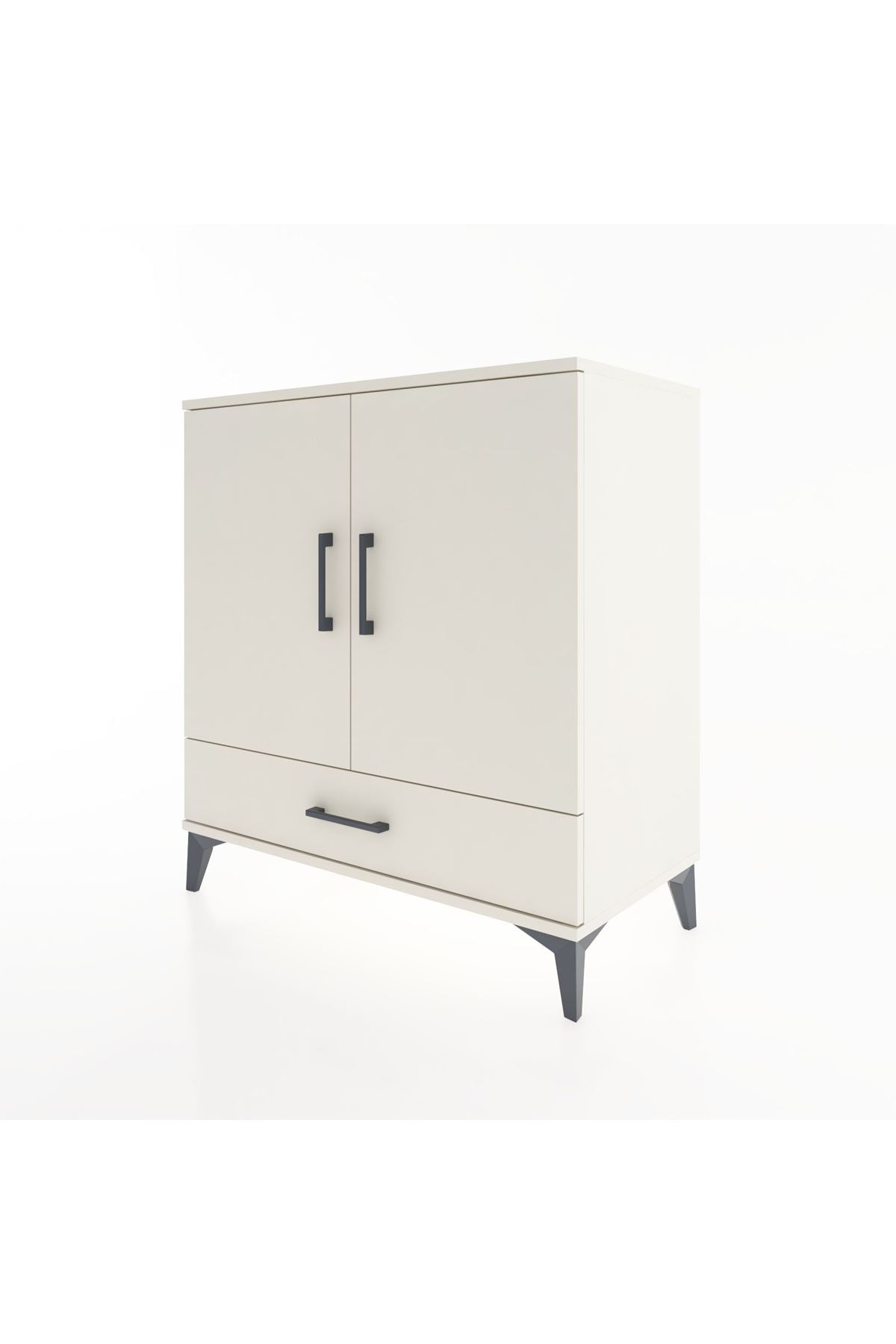 Hyperion Şifonyer Tek Raflı Tek Çekmeceli 2 Kapaklı 88x44x96 Aytaşı-Aytaşı