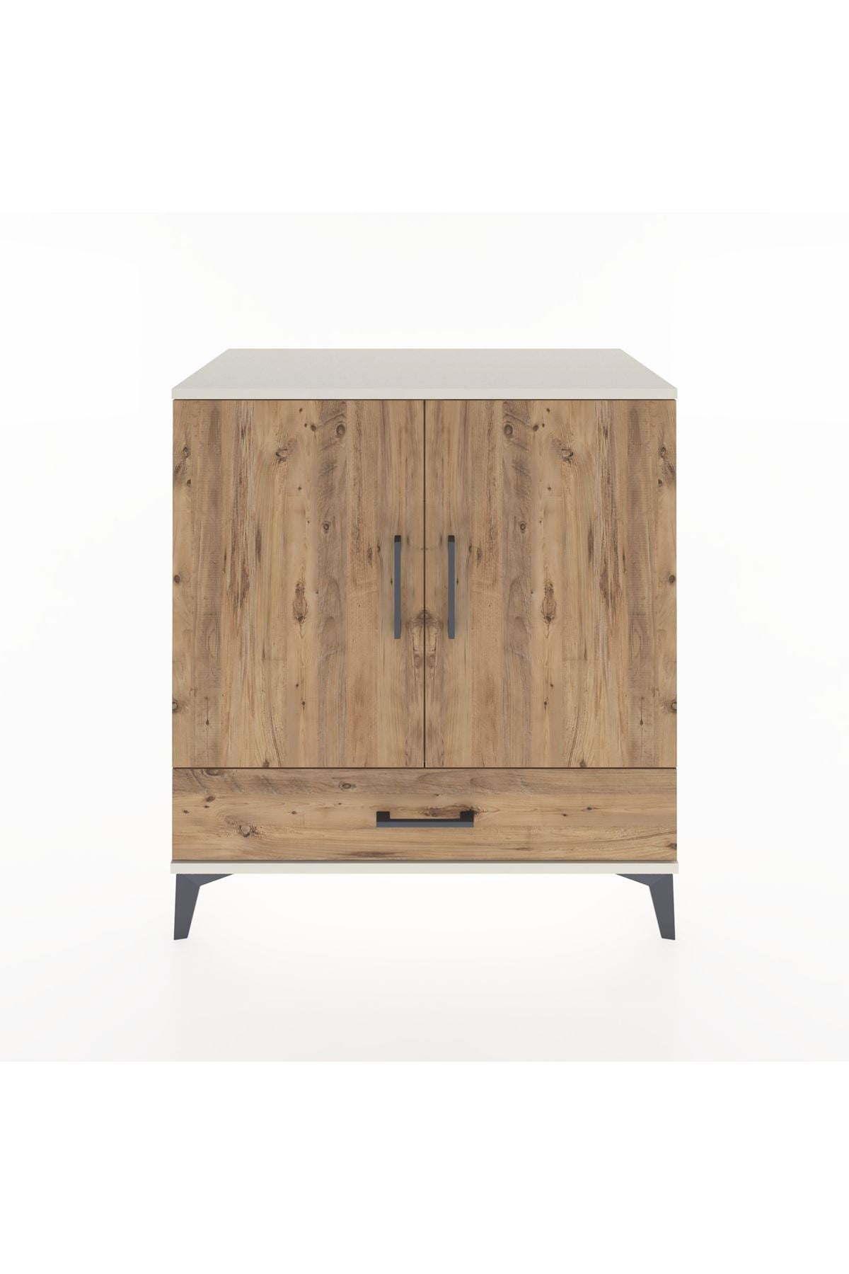 Hyperion Şifonyer Tek Raflı Tek Çekmeceli 2 Kapaklı 88x44x96 Aytaşı-Çam