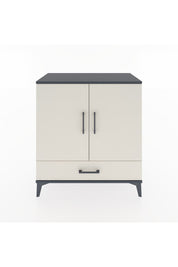 Hyperion Şifonyer Tek Raflı Tek Çekmeceli 2 Kapaklı 88x44x96 Antrasit-Aytaşı