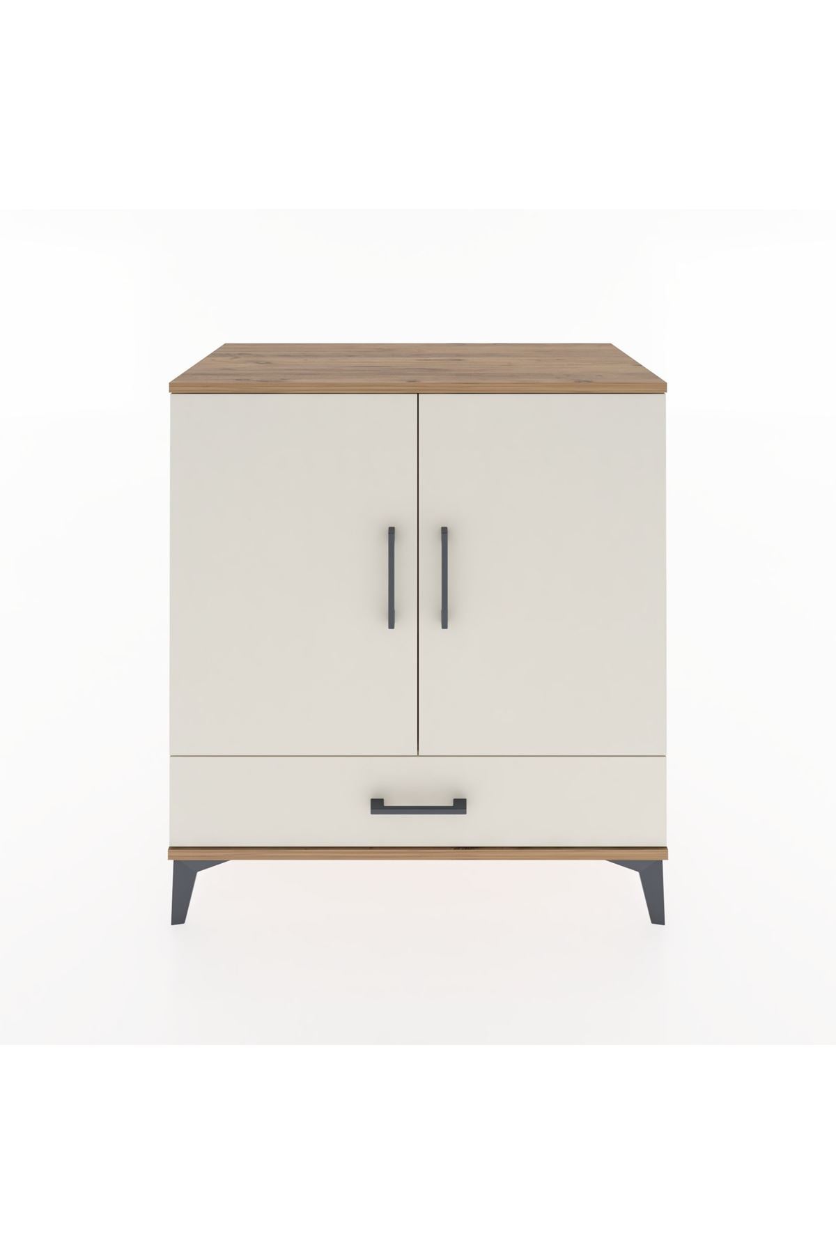 Hyperion Şifonyer Tek Raflı Tek Çekmeceli 2 Kapaklı 88x44x96 Çam-Aytaşı