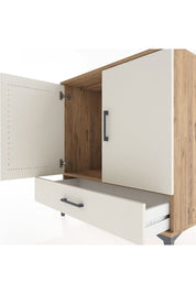 Hyperion Şifonyer Tek Raflı Tek Çekmeceli 2 Kapaklı 88x44x96 Çam-Aytaşı