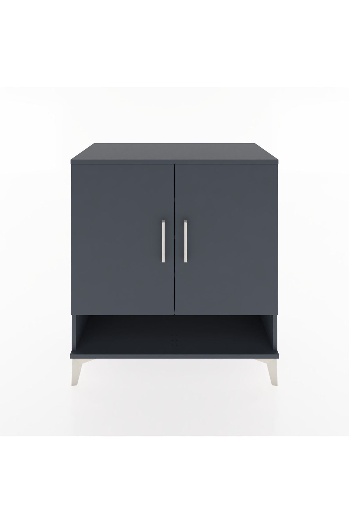 Hyperion Şifonyer 4 Raflı 2 Kapaklı 88x44x96 Antrasit-Antrasit