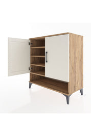 Hyperion Şifonyer 4 Raflı 2 Kapaklı 88x44x96 Çam-Aytaşı