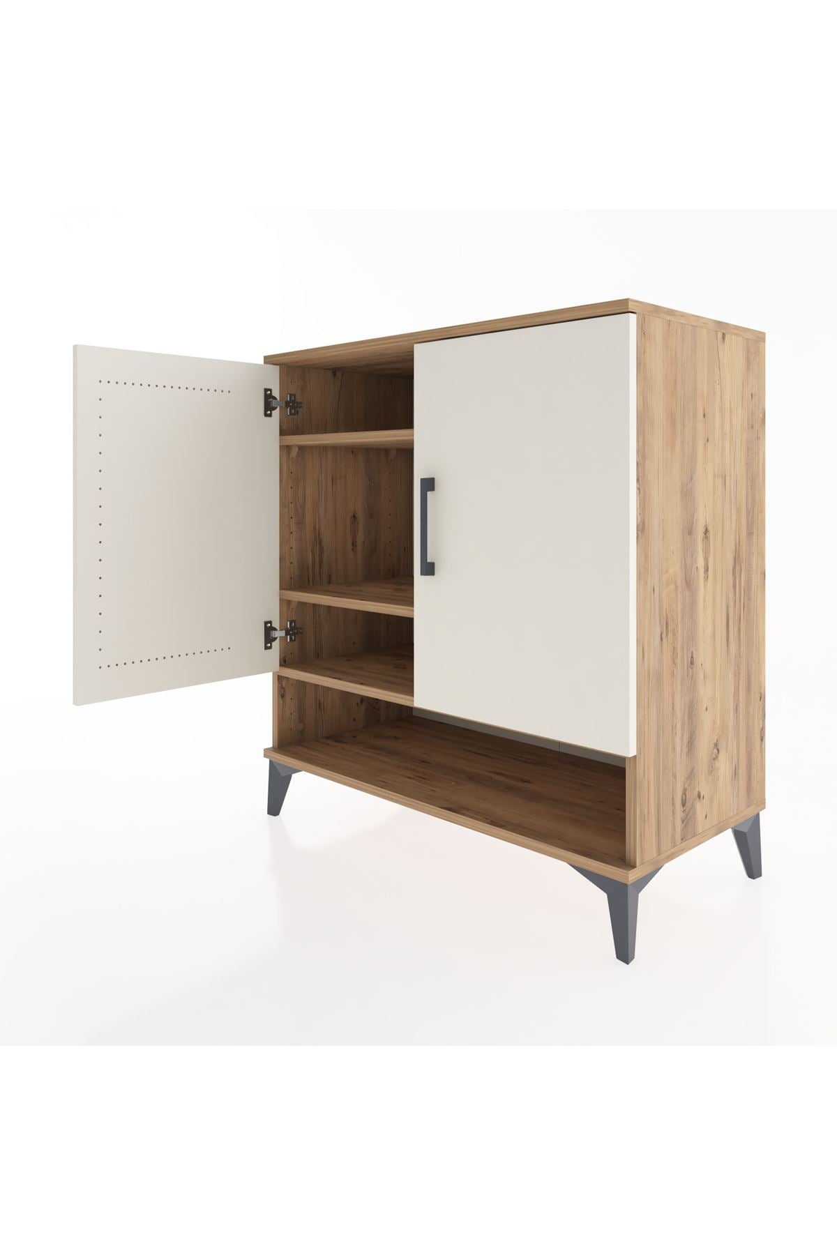 Hyperion Şifonyer 3 Raflı 2 Kapaklı 88x44x96 Çam-Aytaşı