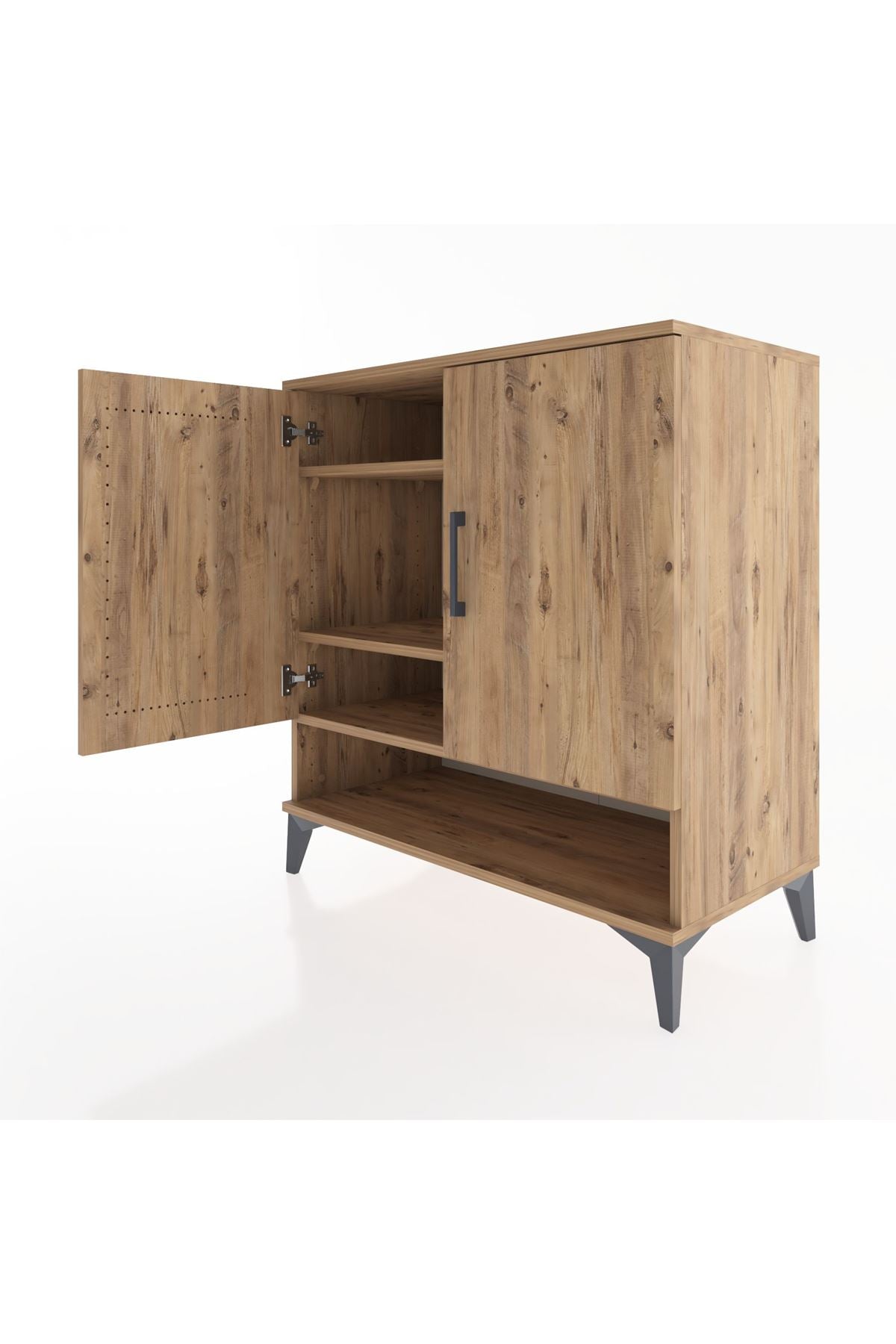 Hyperion Şifonyer 3 Raflı 2 Kapaklı 88x44x96 Çam-Çam