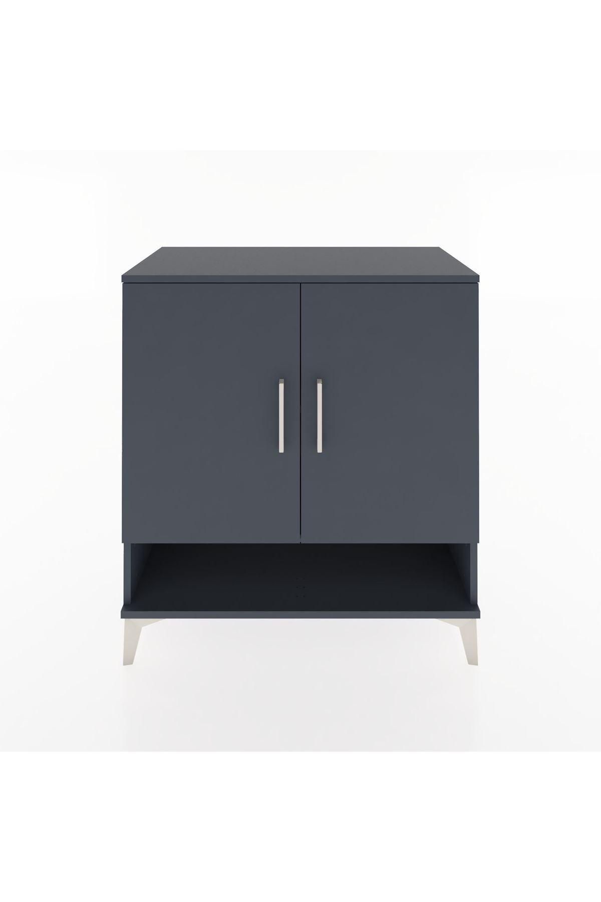 Hyperion Şifonyer 2 Raflı 2 Kapaklı 88x44x96 Antrasit-Antrasit