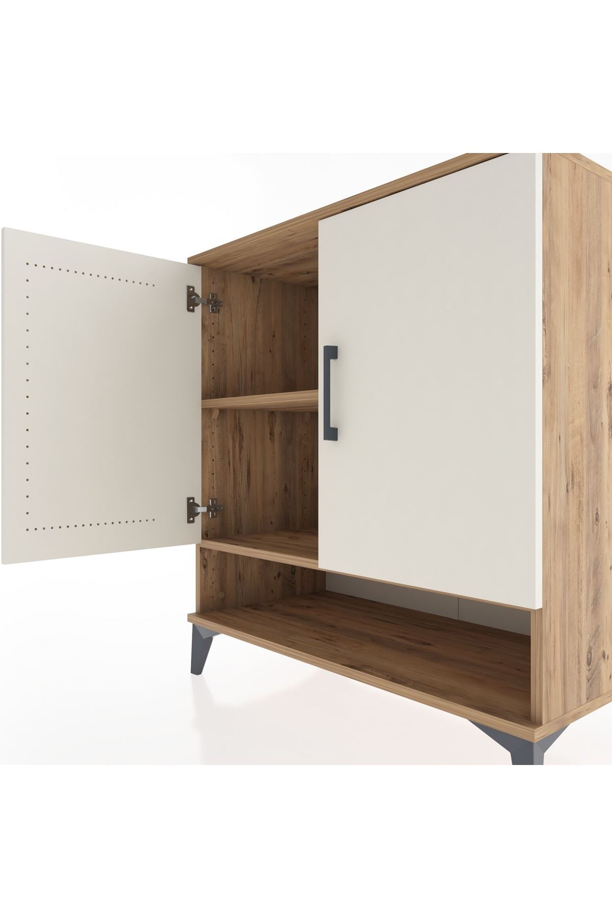 Hyperion Şifonyer 2 Raflı 2 Kapaklı 88x44x96 Çam-Aytaşı