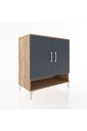 Hyperion Şifonyer 2 Raflı 2 Kapaklı 88x44x96 Çam-Antrasit