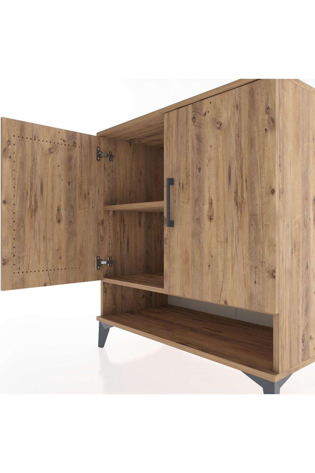 Hyperion Şifonyer 2 Raflı 2 Kapaklı 88x44x96 Çam-Çam