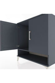 Hyperion Şifonyer Tek Raflı 2 Kapaklı 88x44x96 Antrasit-Antrasit