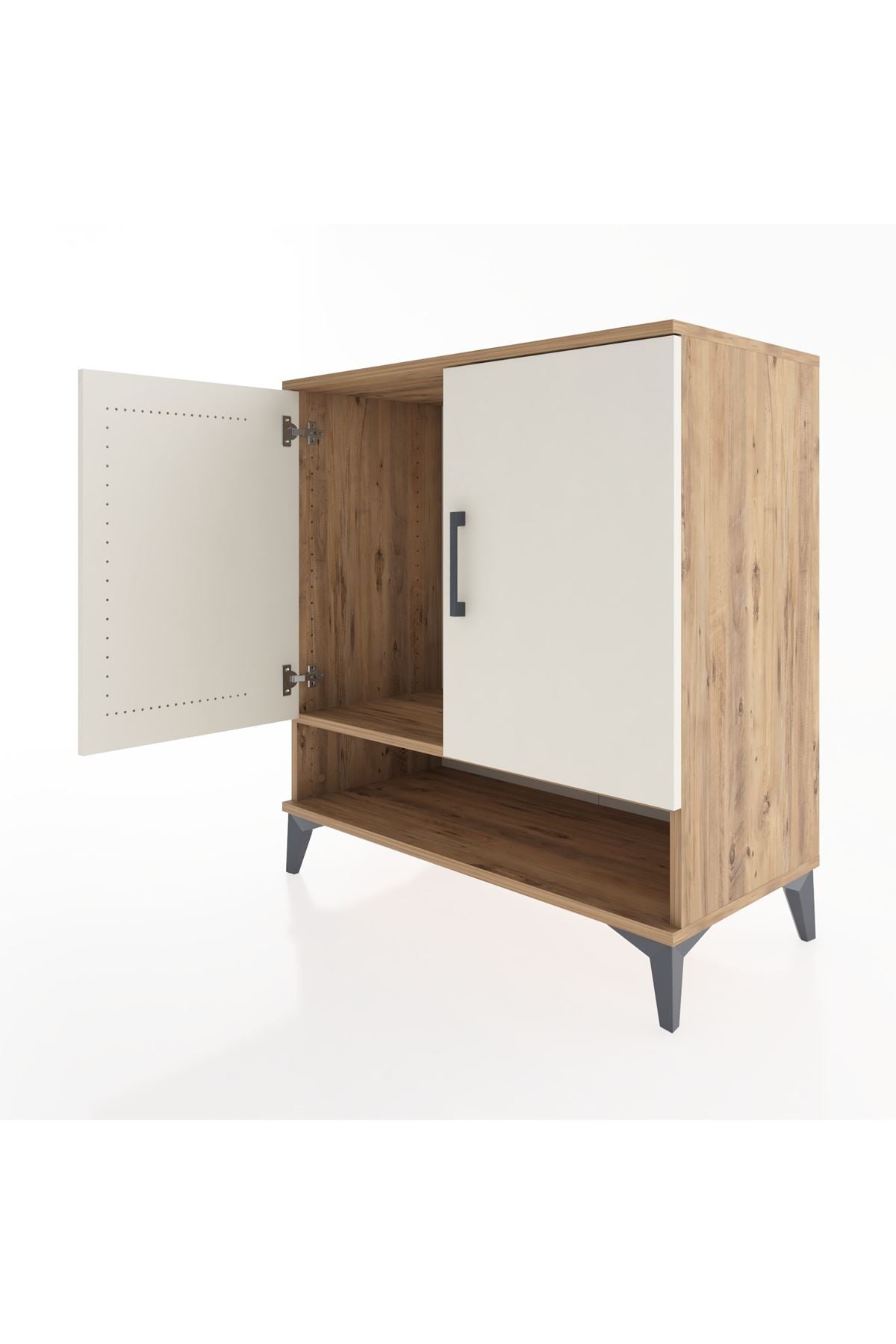 Hyperion Şifonyer Tek Raflı 2 Kapaklı 88x44x96 Çam-Aytaşı