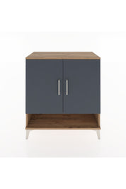 Hyperion Şifonyer Tek Raflı 2 Kapaklı 88x44x96 Çam-Antrasit