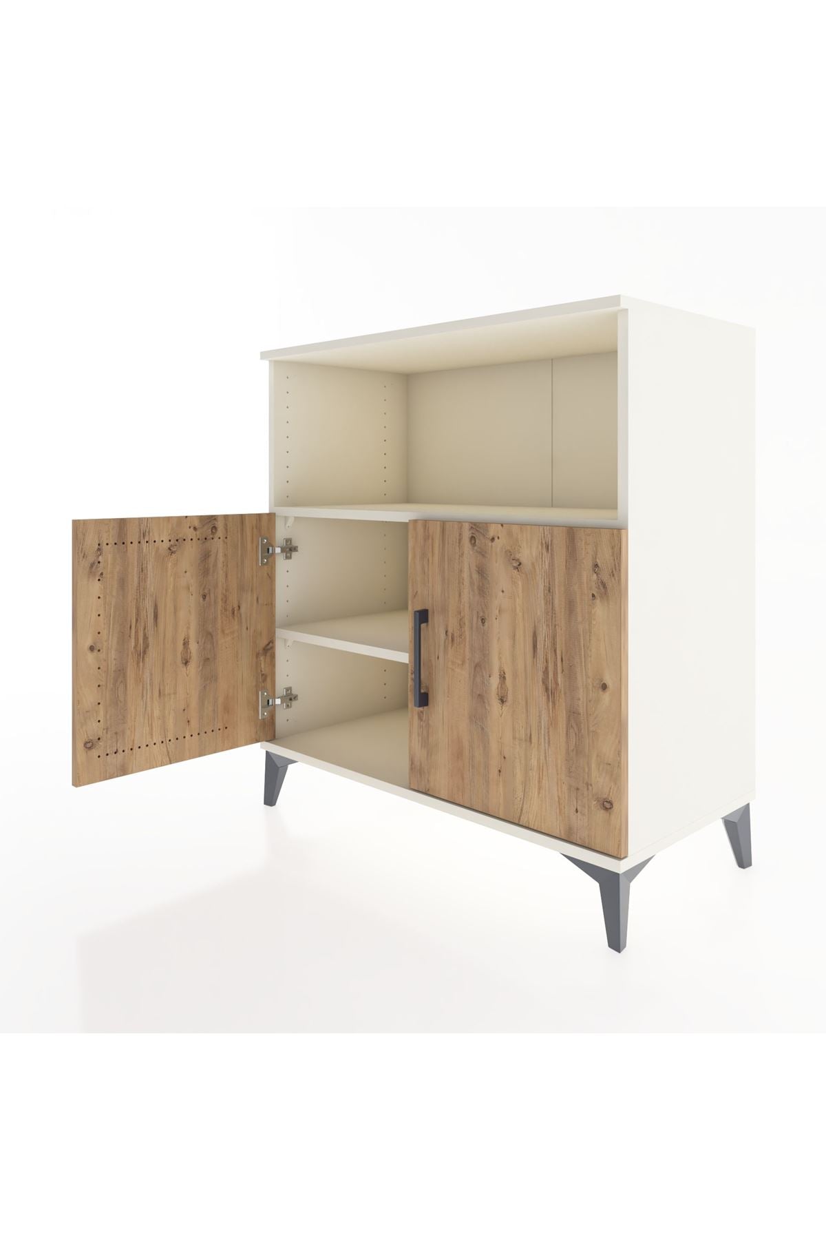 Hyperion Şifonyer 2 Raflı 2 Kapaklı 88x44x96 Aytaşı-Çam