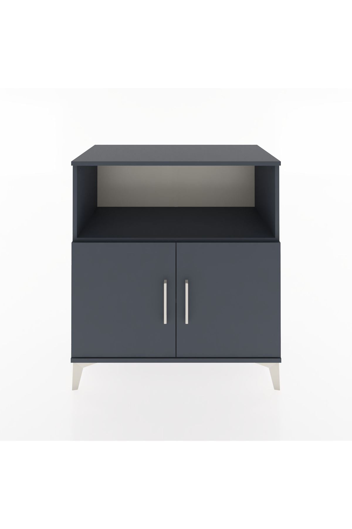 Hyperion Şifonyer 2 Raflı 2 Kapaklı 88x44x96 Antrasit-Antrasit