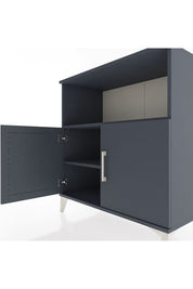 Hyperion Şifonyer 2 Raflı 2 Kapaklı 88x44x96 Antrasit-Antrasit