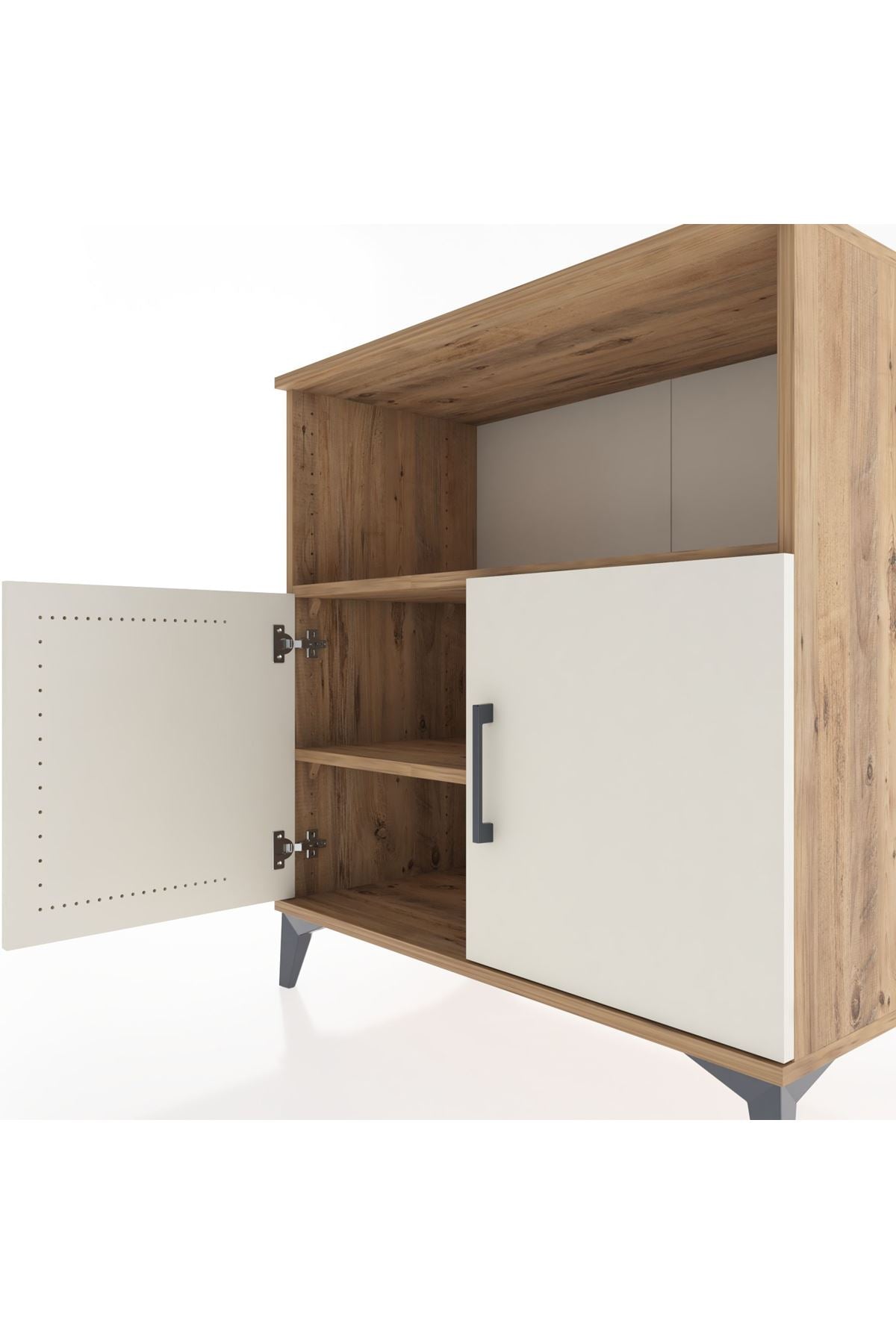 Hyperion Şifonyer 2 Raflı 2 Kapaklı 88x44x96 Çam-Aytaşı