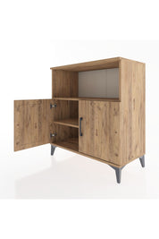 Hyperion Şifonyer 2 Raflı 2 Kapaklı 88x44x96 Çam-Çam