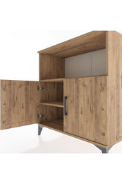 Hyperion Şifonyer 2 Raflı 2 Kapaklı 88x44x96 Çam-Çam