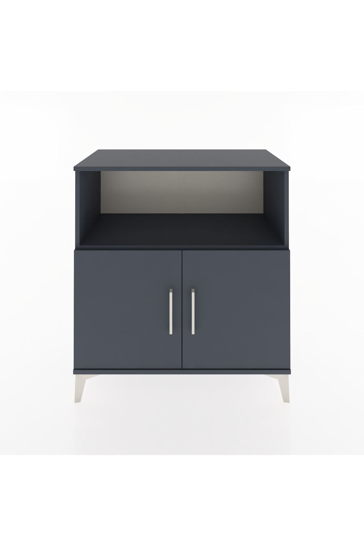 Hyperion Şifonyer Tek Raflı 2 Kapaklı 88x44x96 Antrasit-Antrasit