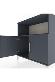 Hyperion Şifonyer Tek Raflı 2 Kapaklı 88x44x96 Antrasit-Antrasit