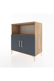 Hyperion Şifonyer Tek Raflı 2 Kapaklı 88x44x96 Çam-Antrasit