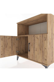 Hyperion Şifonyer Tek Raflı 2 Kapaklı 88x44x96 Çam-Çam