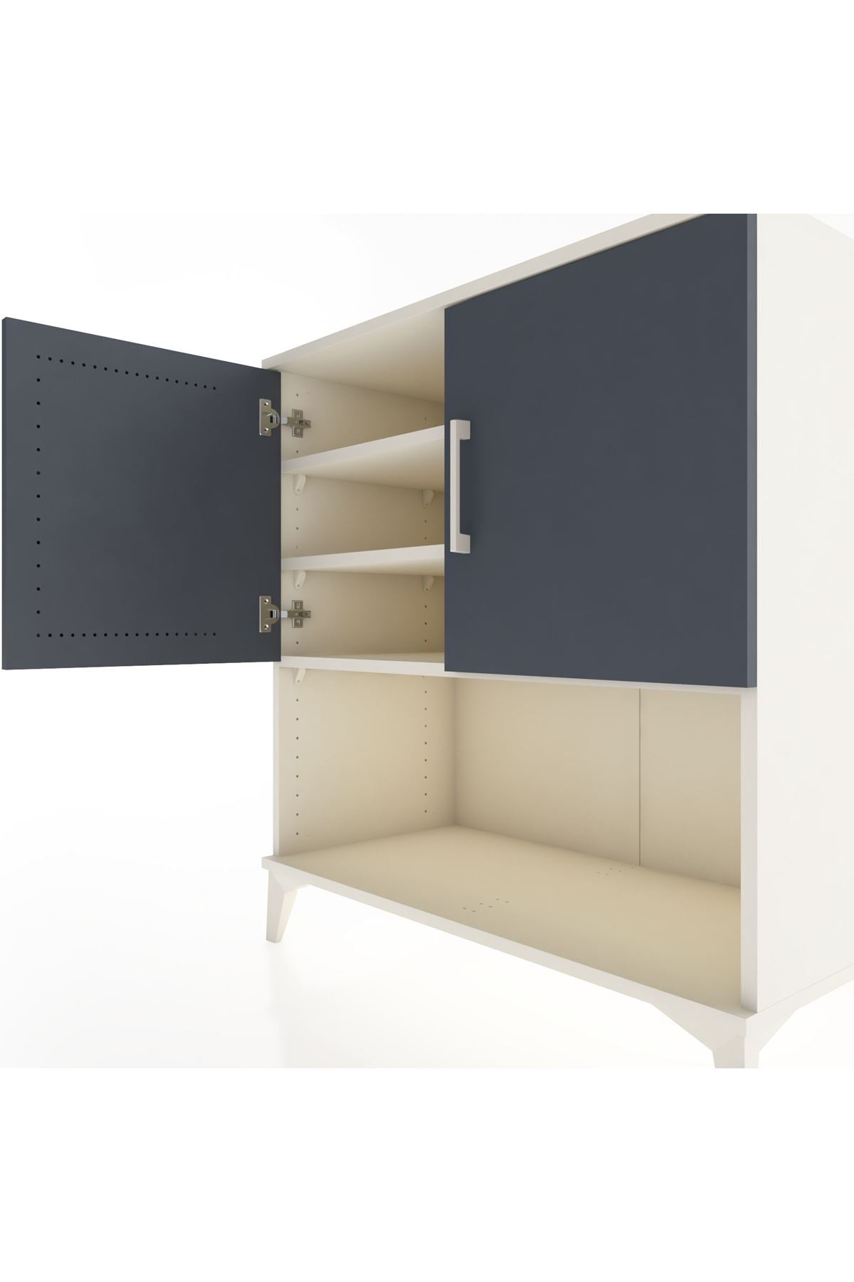 Hyperion Şifonyer 3 Raflı 2 Kapaklı 88x44x96 Aytaşı-Antrasit