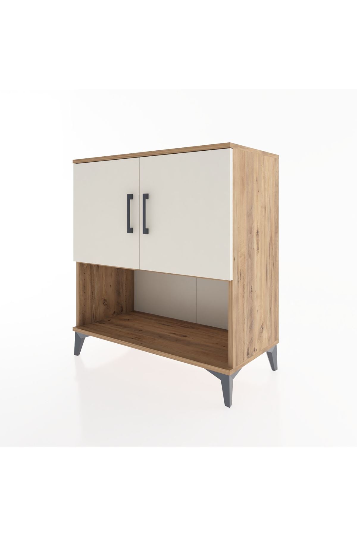 Hyperion Şifonyer 3 Raflı 2 Kapaklı 88x44x96 Çam-Aytaşı