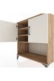 Hyperion Şifonyer 3 Raflı 2 Kapaklı 88x44x96 Çam-Aytaşı