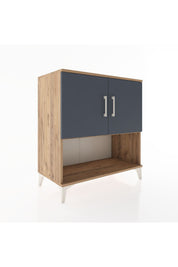 Hyperion Şifonyer 3 Raflı 2 Kapaklı 88x44x96 Çam-Antrasit