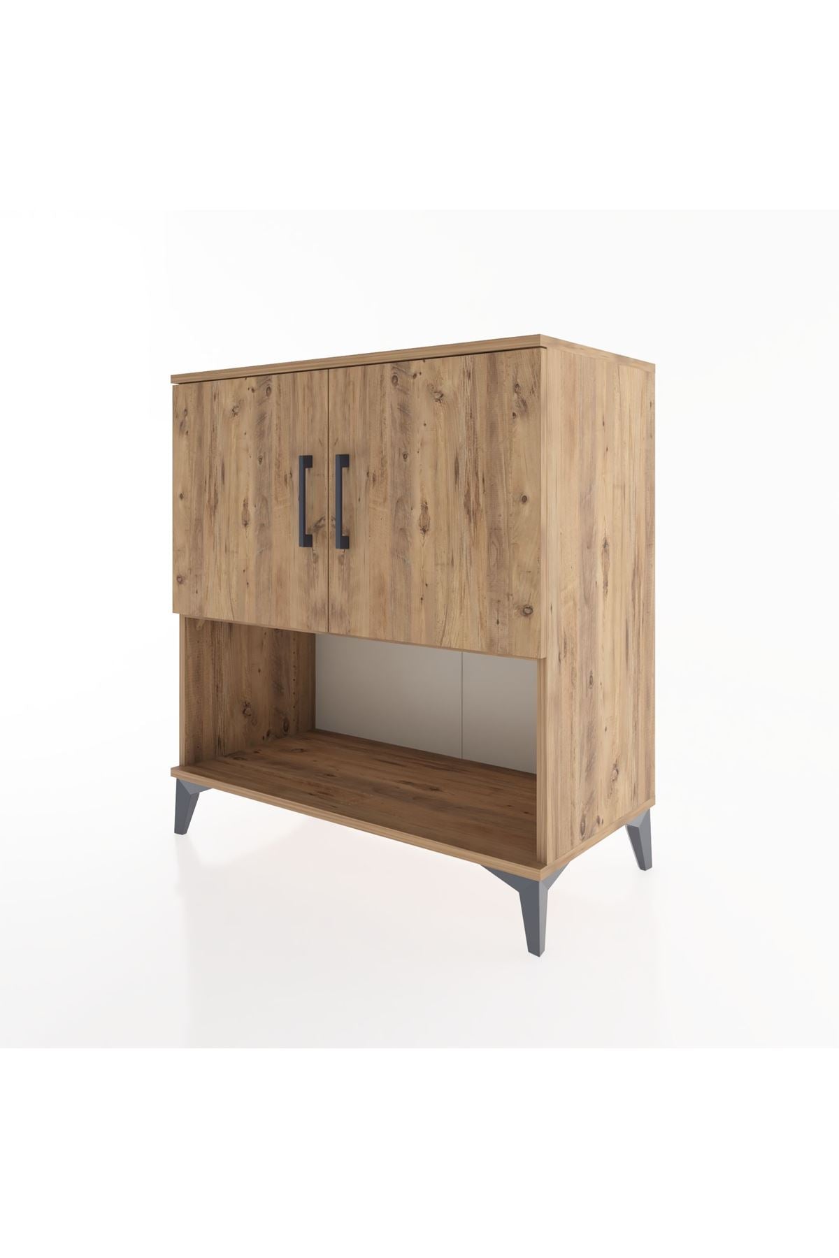 Hyperion Şifonyer 3 Raflı 2 Kapaklı 88x44x96 Çam-Çam